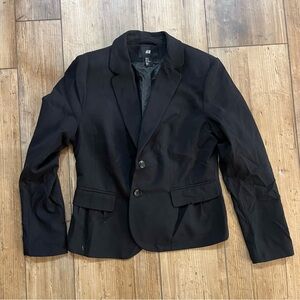 H&M Two Button Black Blazer
